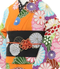 기모노 예시 레트로 모던